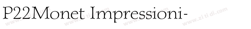 P22Monet Impressioni字体转换